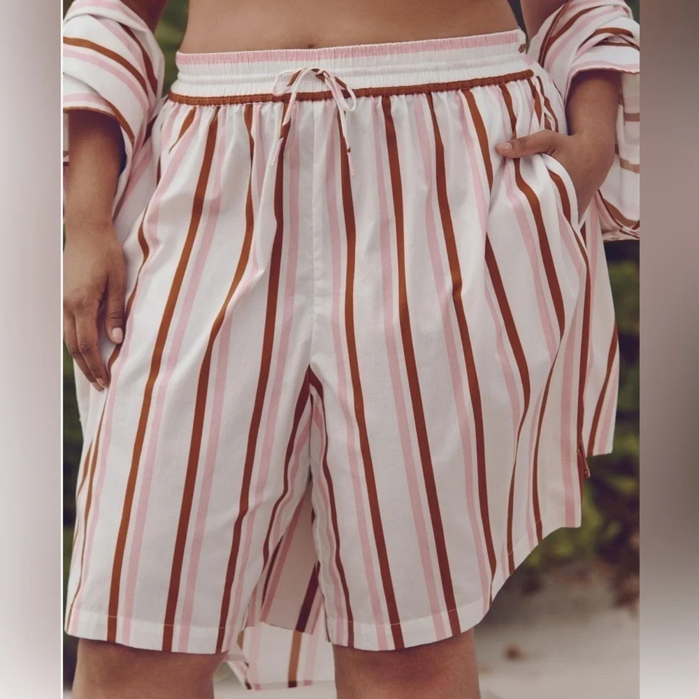 By Anthropologie NWT Boxy Bermuda Shorts in Sz XS